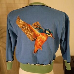Palava Kingfisher Cotton Sweater Size Large